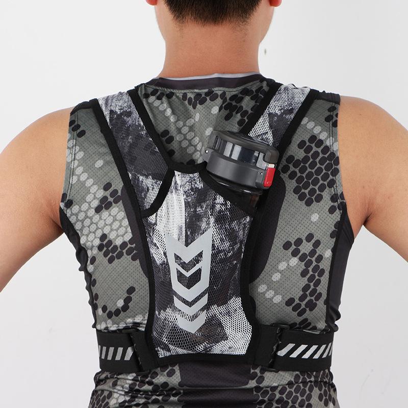 Running Vest Reflective Running Breathable Vest With Phone Holder Bag For Men And Women High Visibility Reflective Strip