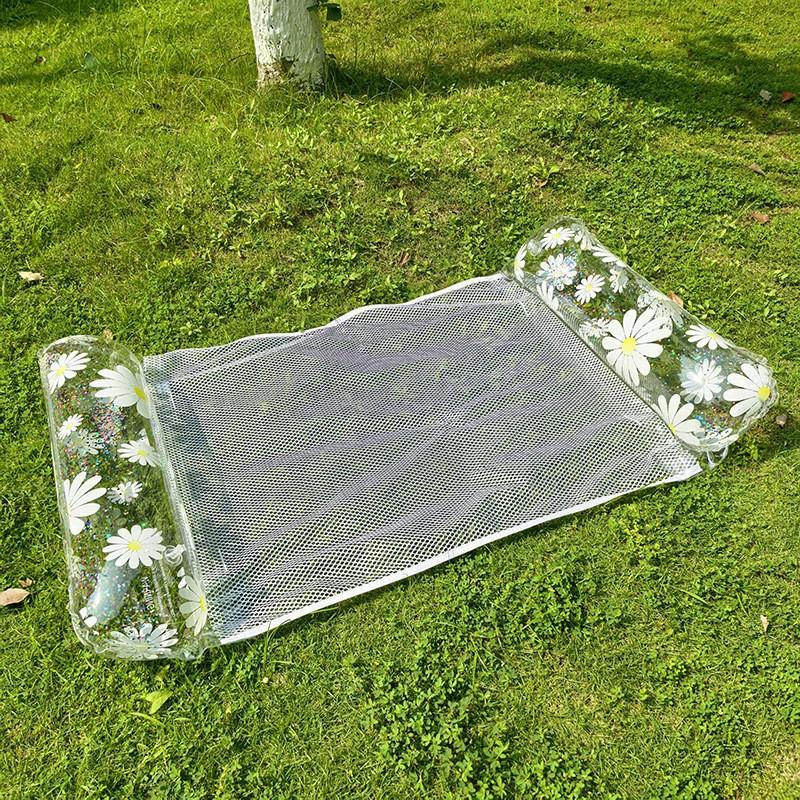 Hammock Pool Floats Adults, 4-In-1 Multi-Purpose Inflatable Pool Floats PVC Water Hammock Lounge Floaties