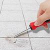 Red Handle Grout Slotting Tool - 1mm Cone Tip for Seam and Floor Gap Cleaning