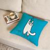 S-Simon'S Cat Cushion Cover Fabric Soft Furnishing,Pillowcase, Cushion Cover, Sofa Pillow, Home Decoration