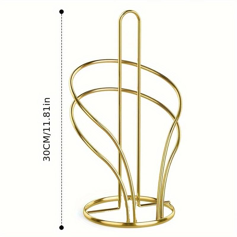 1pcs Hotel Kitchen Restaurant Iron Tabletop Paper Towel Holder Creative Standing Tissue Roll Organizer for Home & Commercial Use