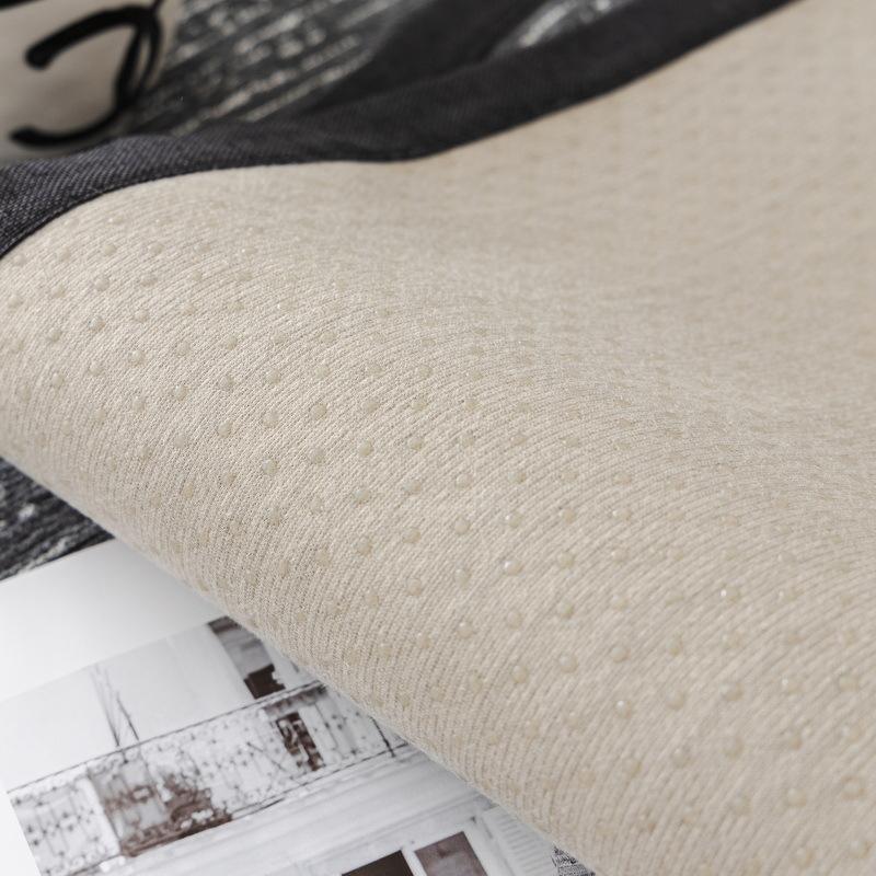 Cremefarbener Sofabezug in Volltonfarbe, rutschfeste Chenille-Sofamatte, für alle vier Jahreszeiten, staubdicht, Sofakissen, moderner Couchbezug mit Streifen