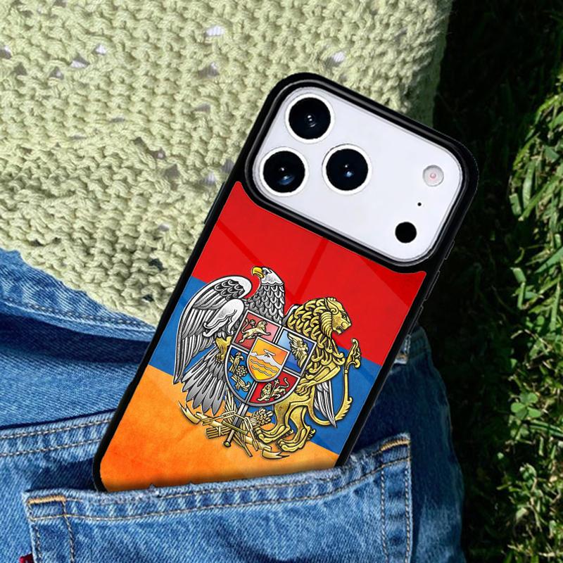 Armenia Coat Of Arms Flag Phone Case Cover for IPhone 11 12 13 14 15 16e 17 Pro Max Coque for IPhone 17 Air