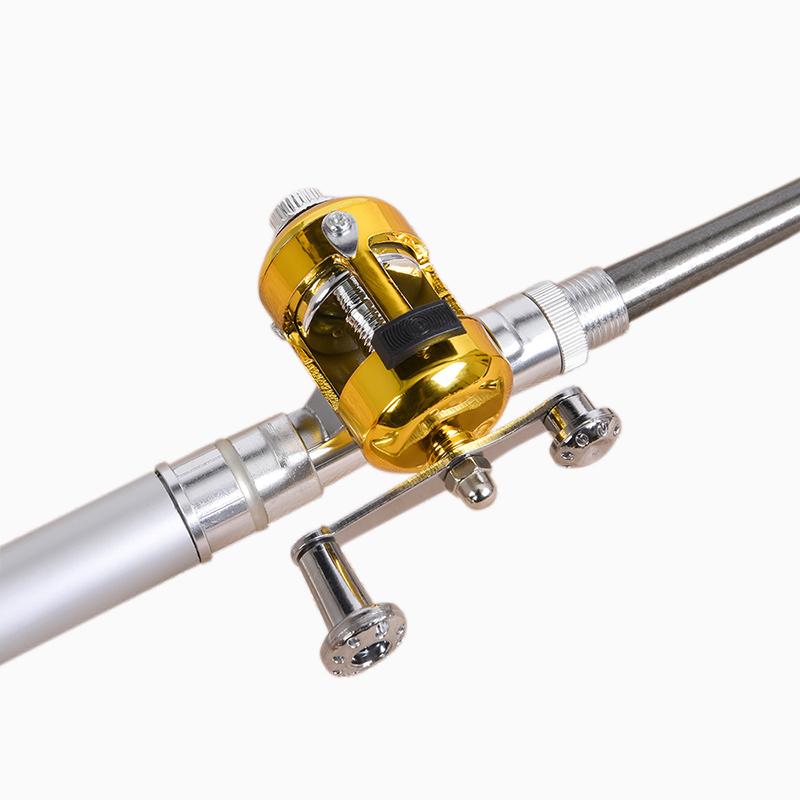 Ultra Short Pocket Rods Steelhead Fishing Rods Small Micro Mini Fishing Rods 1M 1.4M 1.6 Drum Reel Ice Fishing