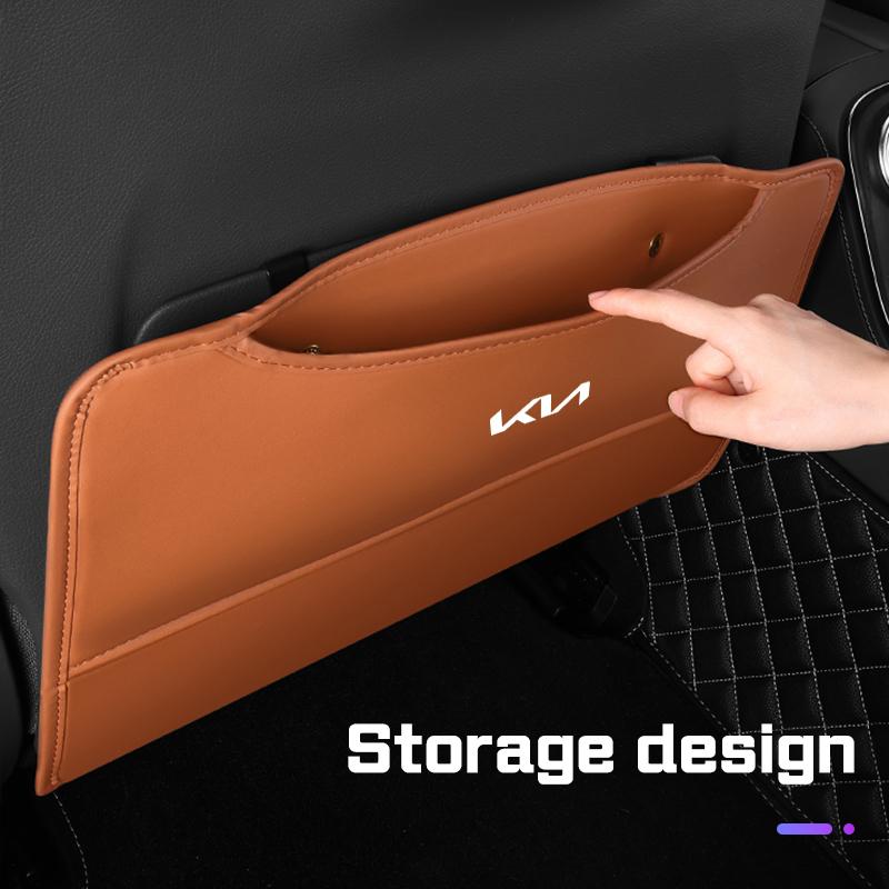 PU-Leder Auto Sitz Anti-Tritt-Matte für KIA Cadenza Sorento K3 K4 K5 K8 K9 Ceed Forte Sportage Seltos Schutzabdeckung Aufbewahrungstasche