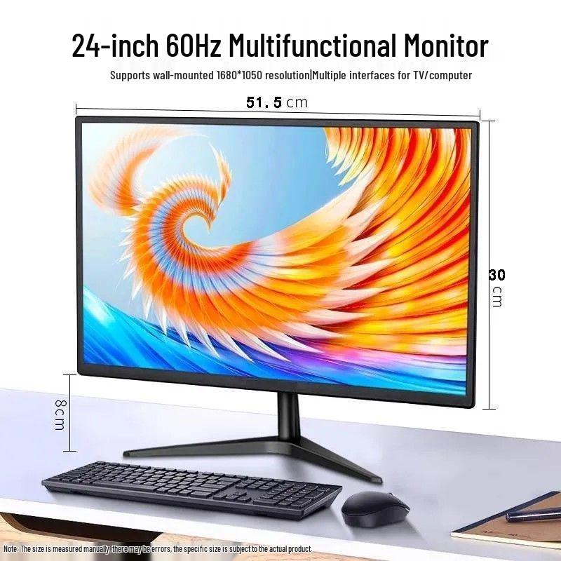 Shik Wall-Mountable HD Desktop Monitor - 20/22/24 Inch for Home or Office Use