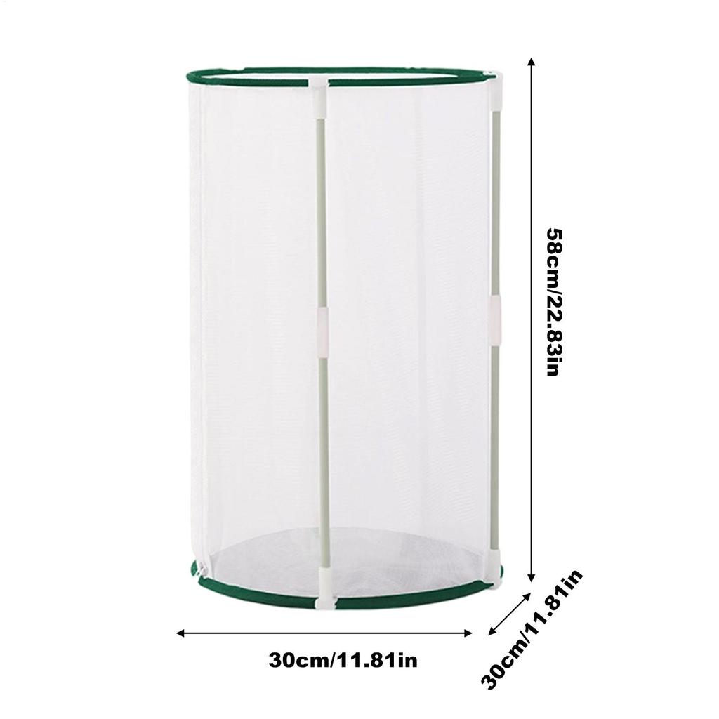 Caterpillar Habitat Heavy Duty Outdoor Zipper Cage Terrarium Caterpillar Butterfly Growing House For Garden Yard Patio Balcony