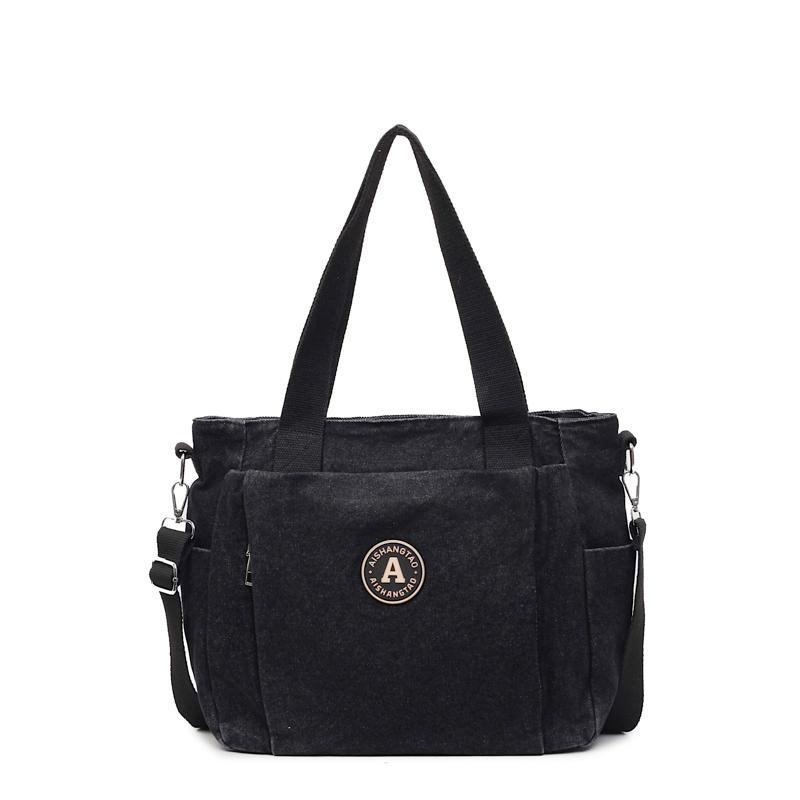 

Denim Bag Women s Shoulder Bag Large Capacity Tote Bag Crossbody Bag чорний