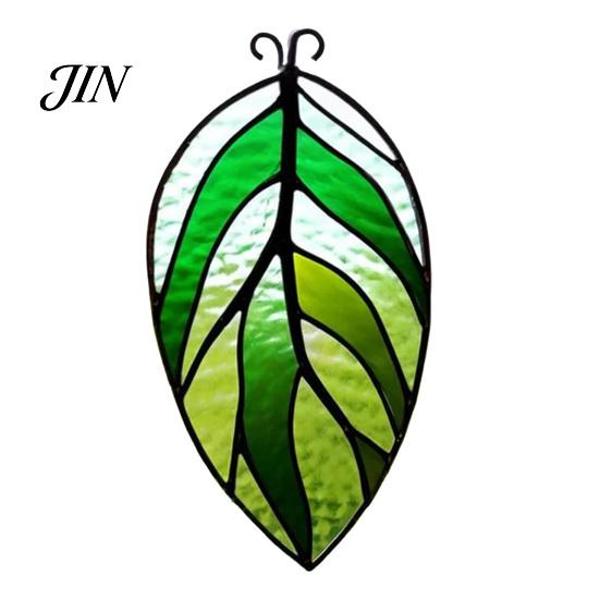 Lightweight Outdoor Decor Acrylic Leaf Hanging Pendant, Waterproof Sunproof Window Hanging, Decorative Four-leaf Clover Pendant Ornament with Colorful