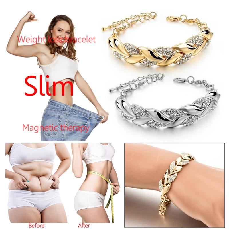 

Exquisite Magnetic Therapy Slimming Bracelet Holiday Gift Lady Slimming Bangle Healthy Jewelry for Men Women Losing Weight золотий