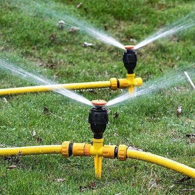 1 Stück Gartensprenger Rotierender Rasensprenger für Hof 360-Grad-Automatisch Rotierender Kopf Bewässerung Drehsprenger Outdoor-Kunststoff