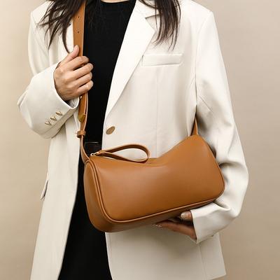 Achseltasche retro Damen neu Großhandel Direktvertrieb Hong Kong Stil hoher Sinn Boston Kissenbeutel Frühling weiches Leder Damen