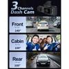 Wifi 3 Channel Dash Cam Cabin Lens Car Dvr 1080P Interior Camera Vehicle Recorder Video Registrator Dashcam Camcorder Black Box