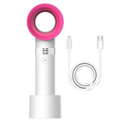 Elde Taşınabilir Pervanesiz Fan Elde Taşınabilir USB Şarj Edilebilir Soğutma Güvenli Mini Kirpik Kurutma Fanı Beyaz