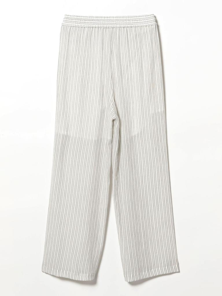 B:MING LIFE STORE by BEAMS Sheer Striped Pants (Sizes S-M) Women's Charcoal Gray