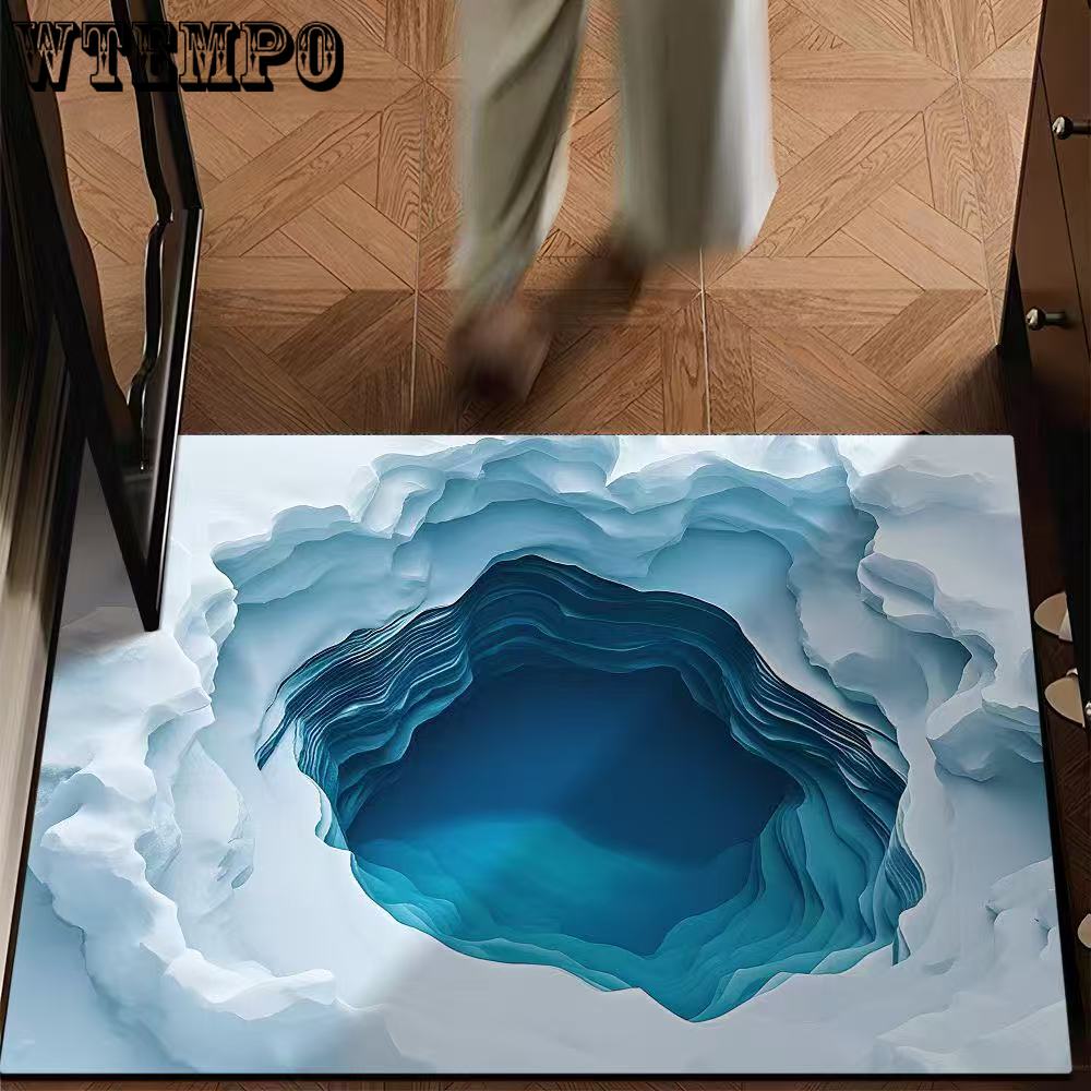 

3D Carpet Home Bathroom Anti Slip Water Absorbing Quick Drying Easy To Maintain Floor Mat 40 * 60cm