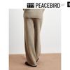 Peacebird Women's Color-block Knit Wide-Leg Pants