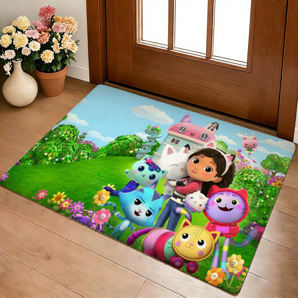 G-gabbys Dollhouse Floor Mat Cozy Flannel Soft Thick Non-Slip Mat For Living Room Bedroom Kitchen Decor Rugs