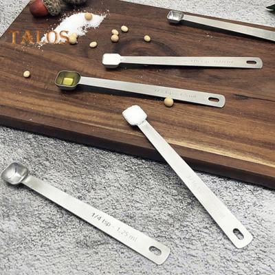 5-teiliges Messlöffel-Set aus Edelstahl, platzsparend, präzise Messungen für perfektes Kochen und Backen