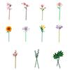 Moc Building Blocks Flower Model Assembly Kit: Diy Educational Building Bouquet Ornament For Girls - Valentine'S Day Gift
