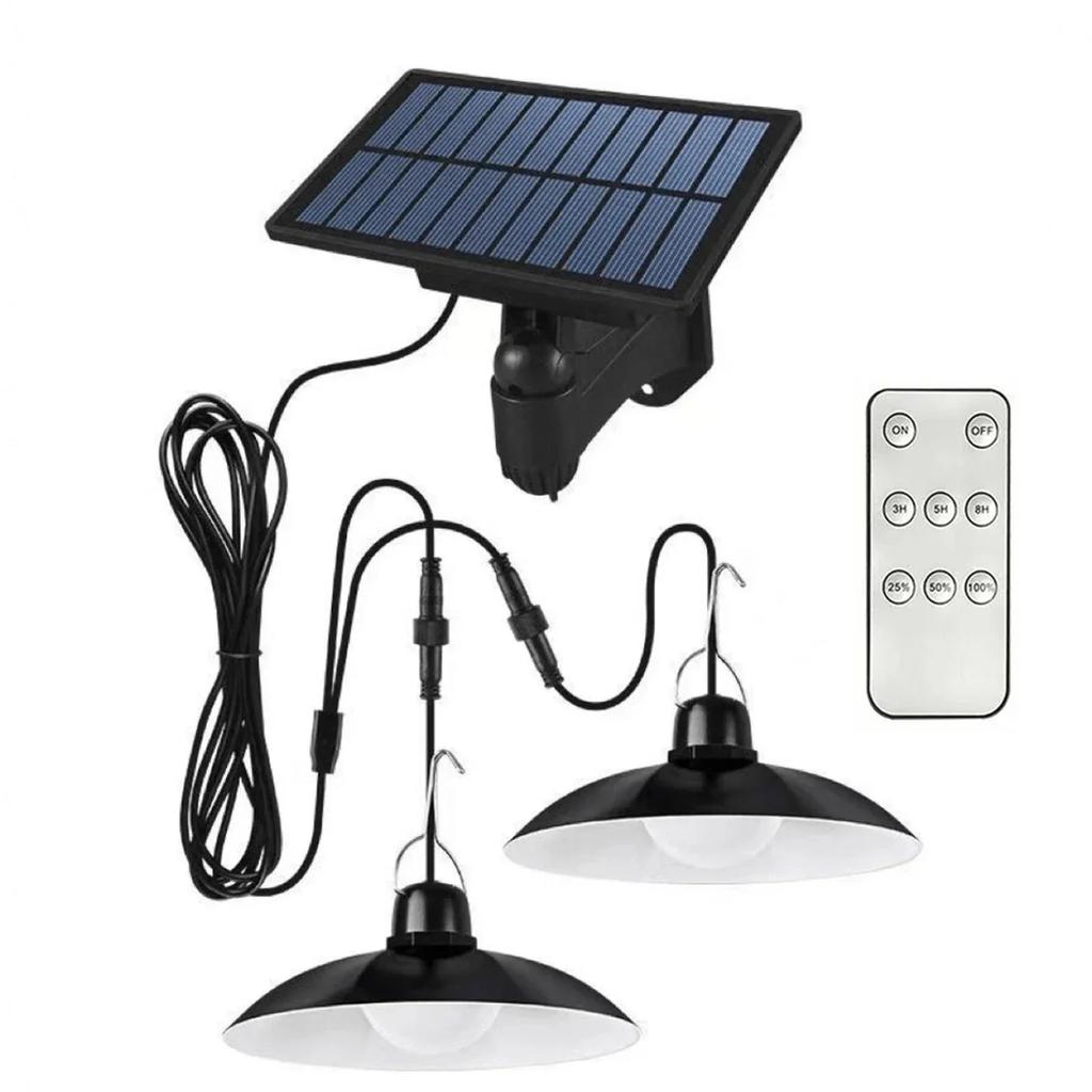 3 Lighting Modes Solar Led Pendant Light Solar Powered Lamp with Remote Control Waterproof Outdoor Camping Garden Hanging Light