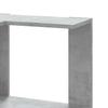 Corner Bookshelf 5 Shelves Concrete Grey 50 X 50 X 179 Cm Engineered Wood