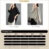 Long Sleeve Cut and Sewn Loose Oversized Perfect for Winter [POGCZMKK] Women's T-Shirt, V-Neck, Fit, Silhouette, Soft, Versatile, Stretchy, Cute,