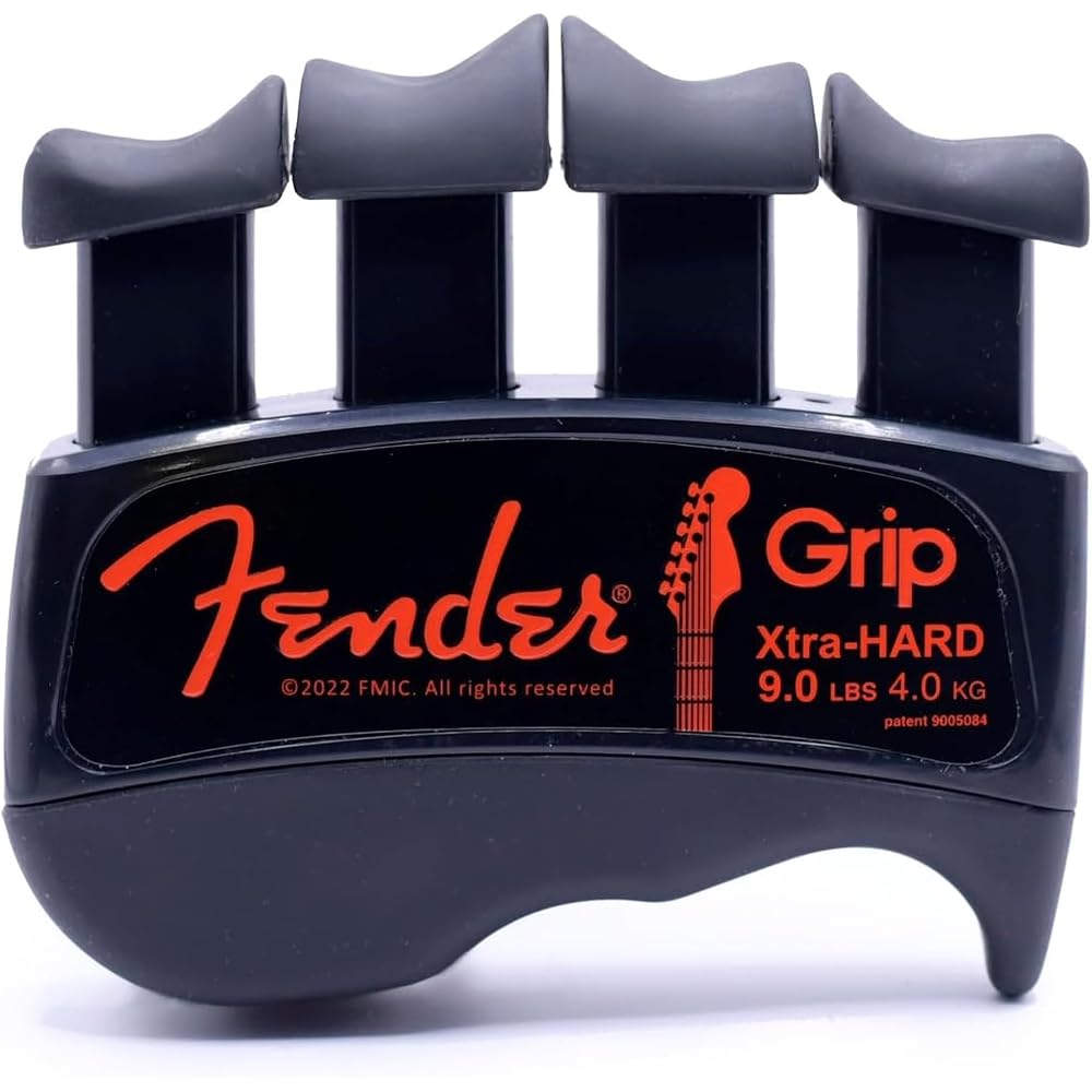 Fender GRIP Hand and Finger Exerciser (Extra Hard - 9 lb/4 kg) - the best ergonomic finger enhanc...