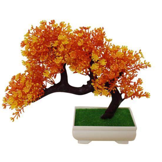 1Pc Potted Artificial Plant Mini Tree Bonsai DIY Garden Wedding Home Party Decor
