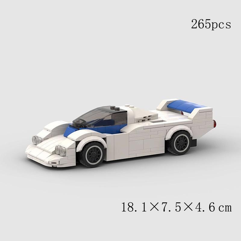 Kinderspielzeug Auto Modell Sportwagen Kompatibel Mit Rennen Kleine Teile DIY Bausteine Puzzle Technologie