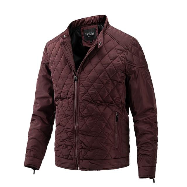 Uomo Inverno Caldo Motore Giacca a Vento Griglia Giacca Cappotto Uomo Autunno Casual Outwear Slim Spessi Giacche Uomo Parka Cappotto
