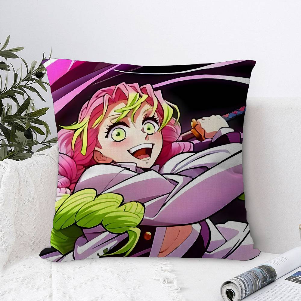 Anime DDemonS SSlayerS Cushion Cover Car Throw Pillow Case For Sofa Car Christmas Gift xcm xcm
