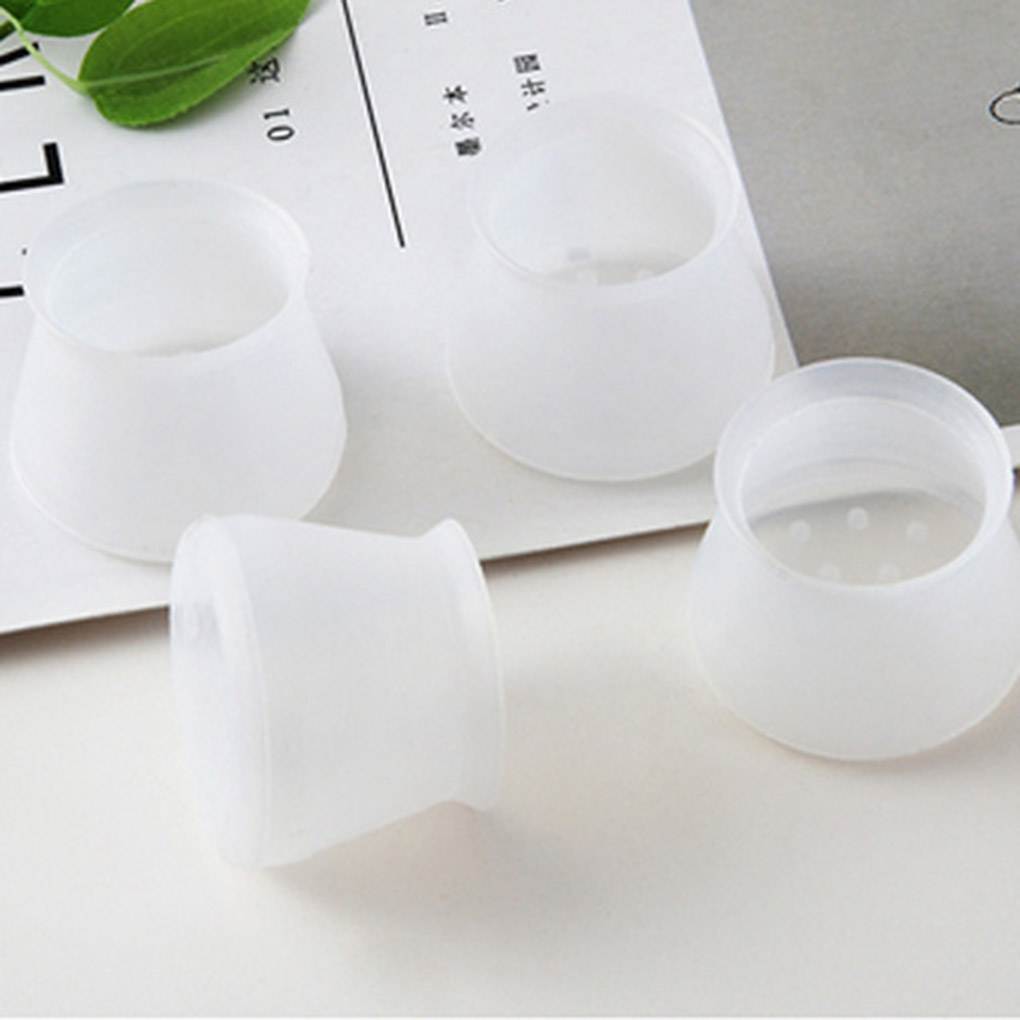 4pcs Silicone Chair Leg Caps Feet Pads Furniture Table Covers Floor Protectors