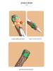 Thai Handcrafted Creative Wood Pencil Keychain for Students