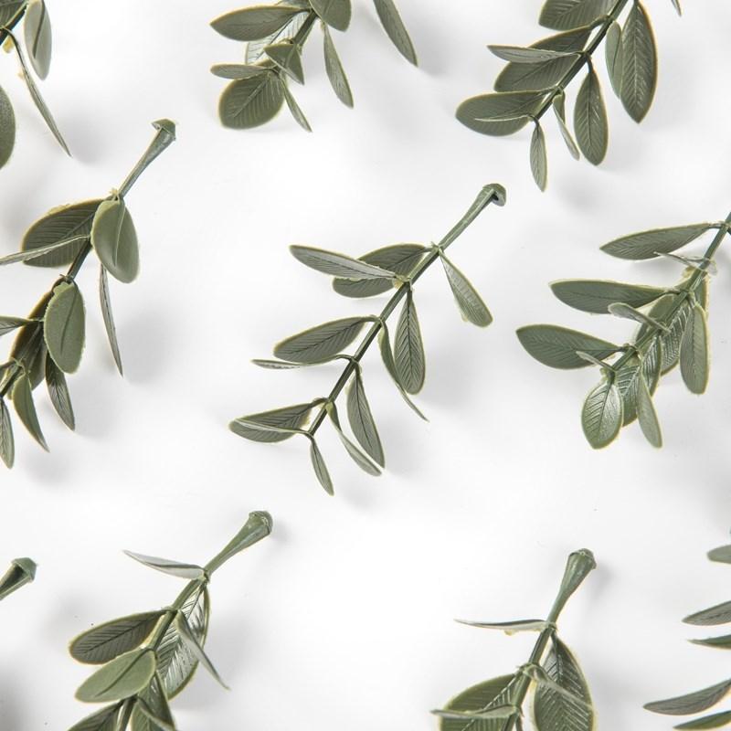 40/80 STÜCKE Künstliche Pflanzen Blatt Hochzeitsfeier Heimdeko Zubehör DIY Süßigkeitenboxen Girlande Festival Dekorative Blumen Kranz