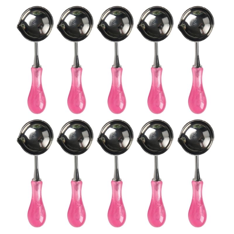 

10 Pcs Wax Seal Spoon Wax Sealing Stamp Melting Spoon Craft Supplies for Sealing Wax Stamp Envelope Party Invitations