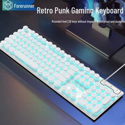 Qianxingzhe GX330 Retro Punk Mechanical Gaming Keyboard