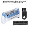 Replace Razor Head Electric Shaver Foil Clean Brush Replacement Parts Fit for Braun 20S