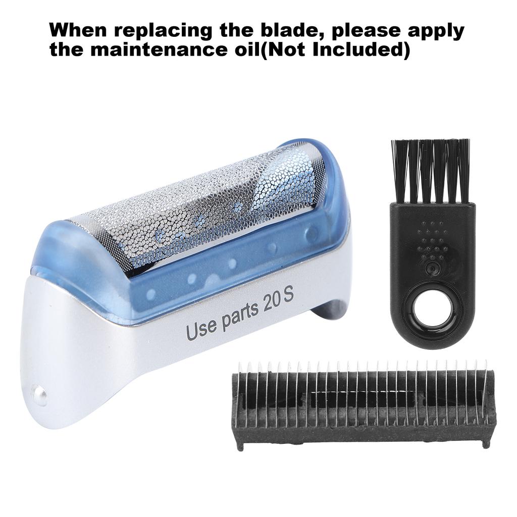 Replace Razor Head Electric Shaver Foil Clean Brush Replacement Parts Fit for Braun 20S