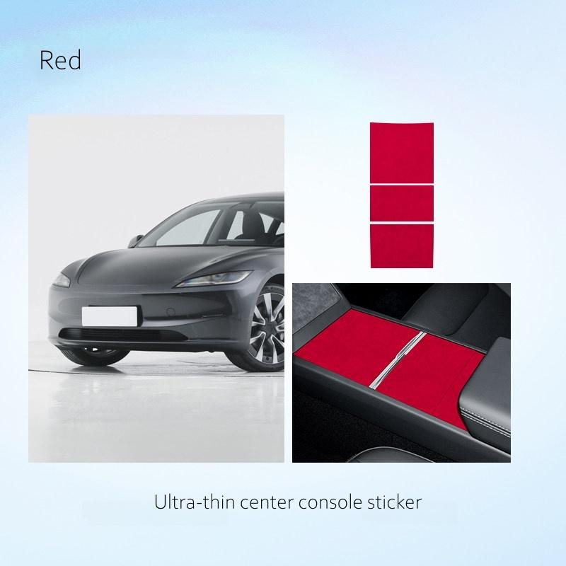 For Tesla Model Y Juniper 2025/Model 3 Highland Ultra-Thin Central Control Panel Sticker Car Interior Decoration