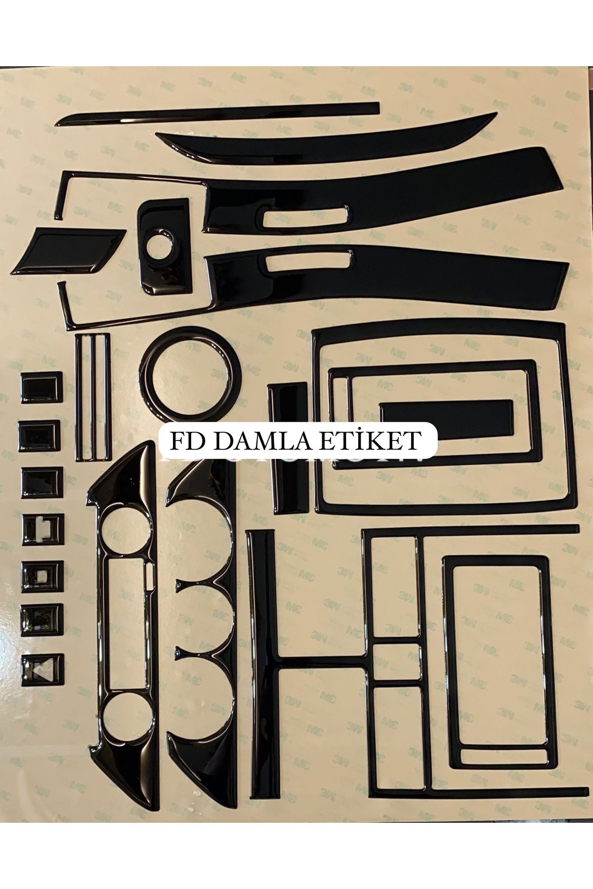 

Volkswagen Polo 2001 - 2009 Torpido, Konsol, Trim, Göğüs Kaplama Set Piano Black Renk Özel Dizayn