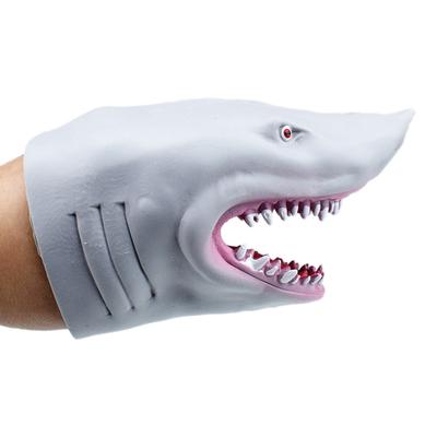 Animaux Réalistes Marionnettes à Main Gants Requin Jouet Doux et Extensible pour Garçons et Filles