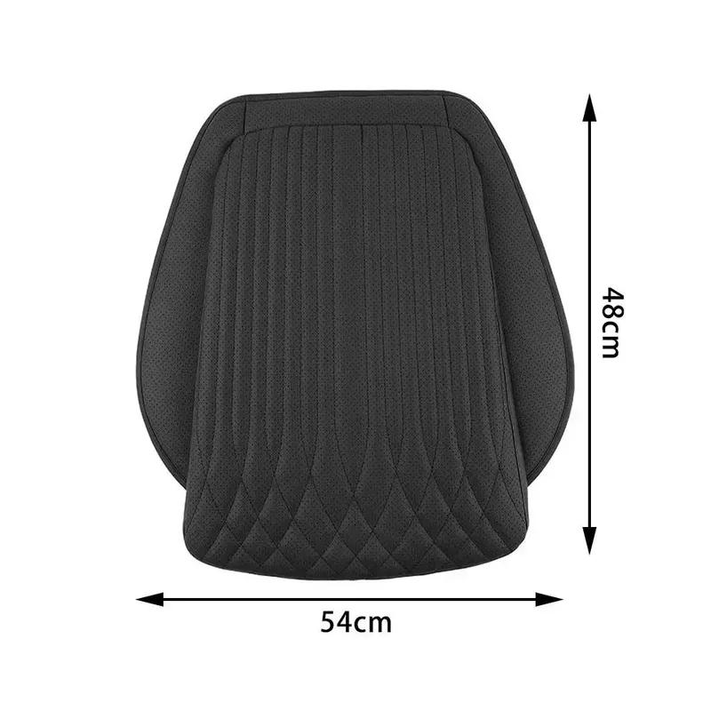 54cm Universal Car Seat Cushion - Breathable Leather with Non-Slip Grip, High Rebound Sponge Support Pad for Commercial Vehicles