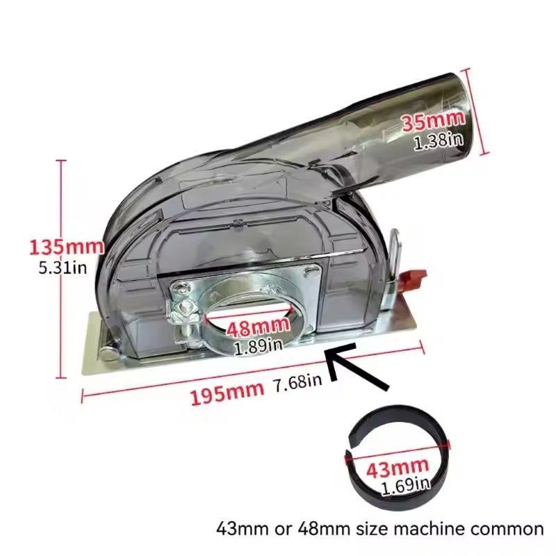 Angle Grinder Dust Cover & Modification Kit: Polisher, Cutter Stand, Chainsaw Grooving, Protective Accessories