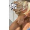 Elegant Flower Shape Hair Clip Spring Clamp Hair Accessories Flowers Claw Clip
