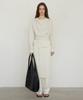Notia Drape Strap Long One-Piece - Light Beige