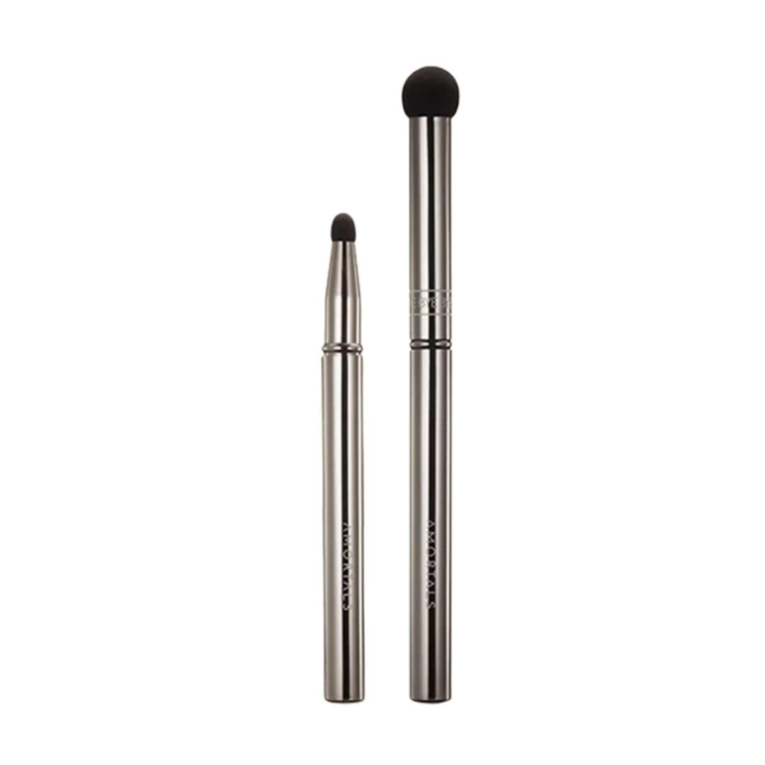 

AMORTALS Dual-End Seamless Dot Concealer Brush, Beginner-Friendly Concealer Pen, 1 pack срібний