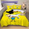 Pippi Långstrump Poster Print 3Pcs Bedding Set,Duvet Cover with 2 Bedro,Pillowcase Home Birthday Gift