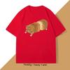 Cat Bread Loaf Funny Graphic T Shirts Printed Women Short Sleeve T-shirt Fashion Summer Round Collar Top Tees Women Clothing