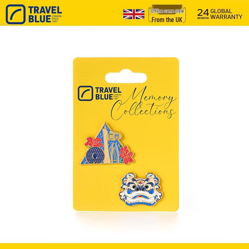 Travel Blue City Souvenir Pin